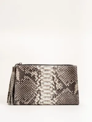 deb clutch wristlet - natural