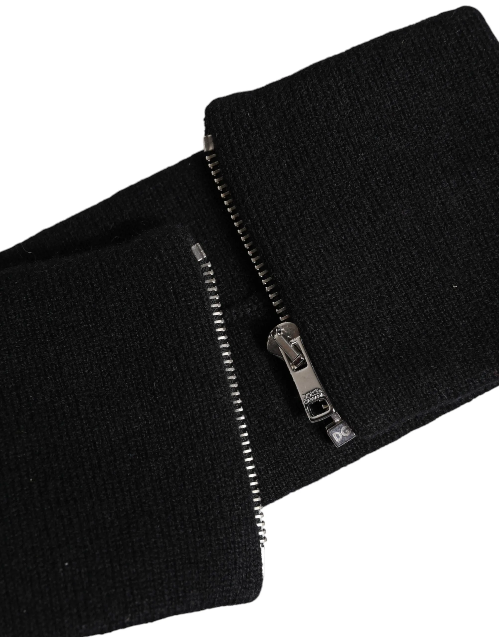 Dolce & Gabbana Black White Knitted Headband Hat