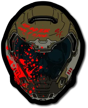 Doom Helmet Sticker