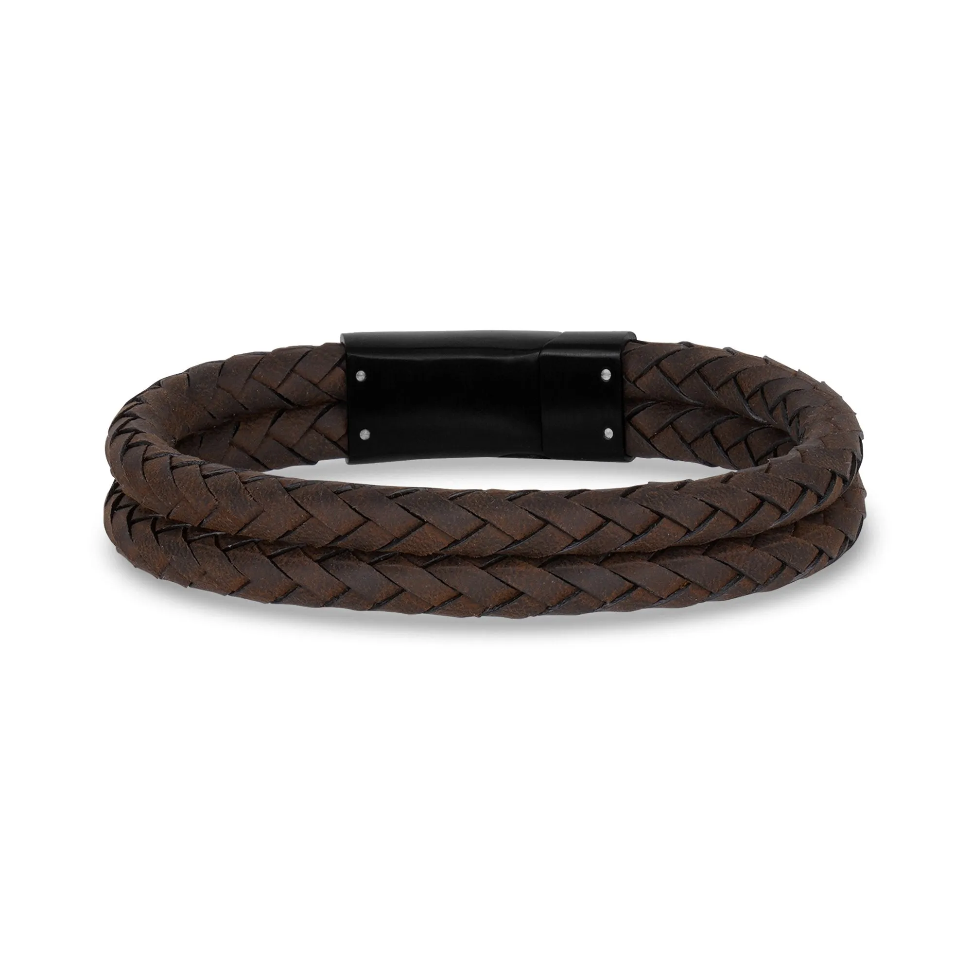 Double Row Leather Bracelet