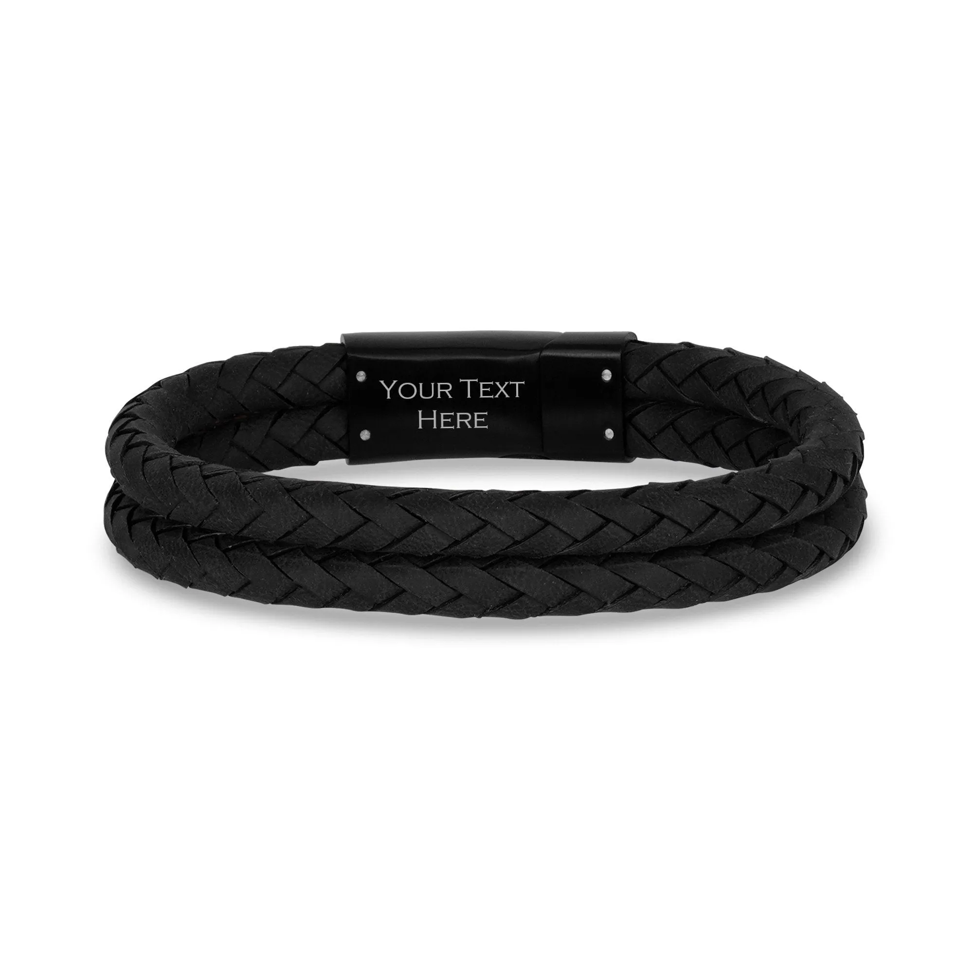 Double Row Leather Bracelet