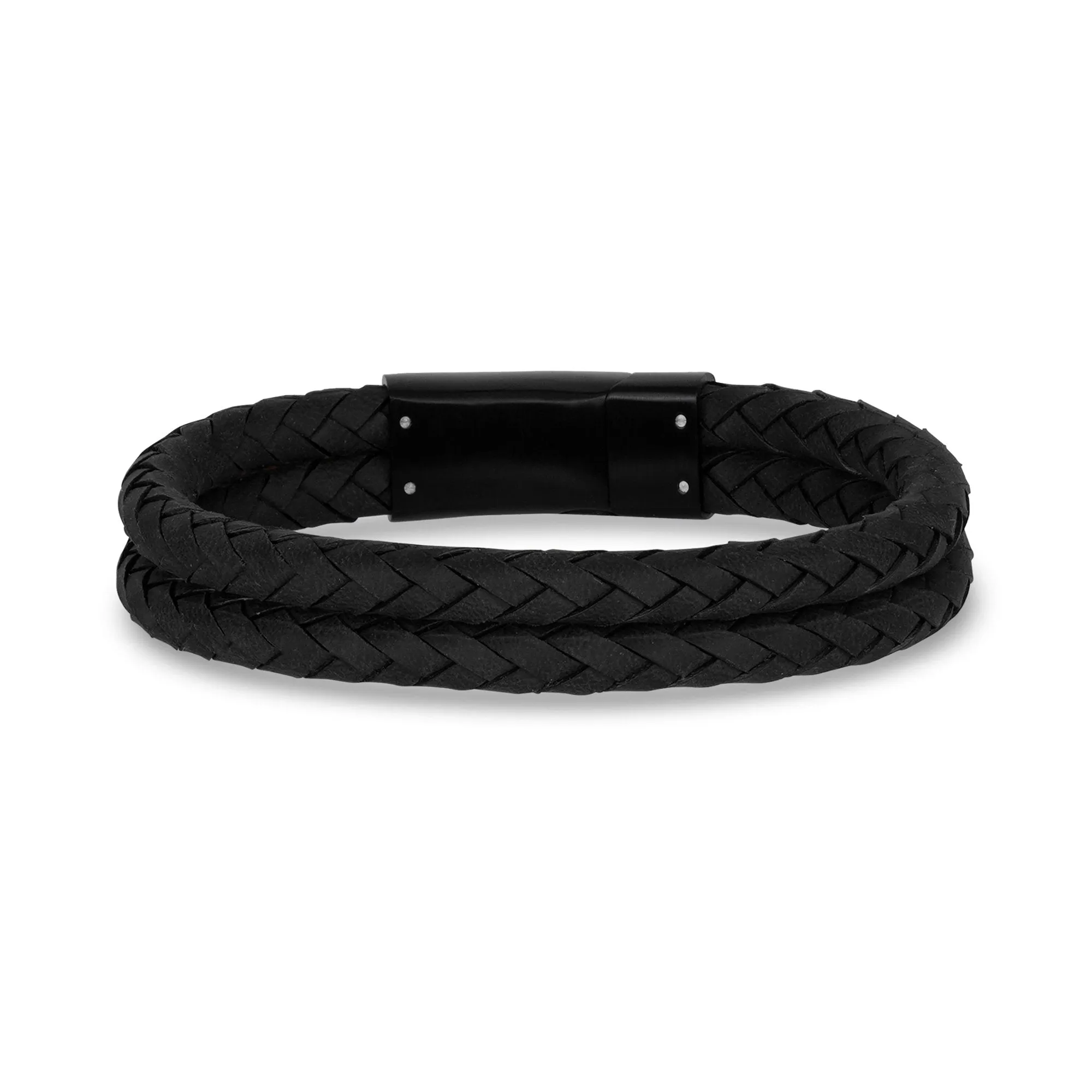 Double Row Leather Bracelet