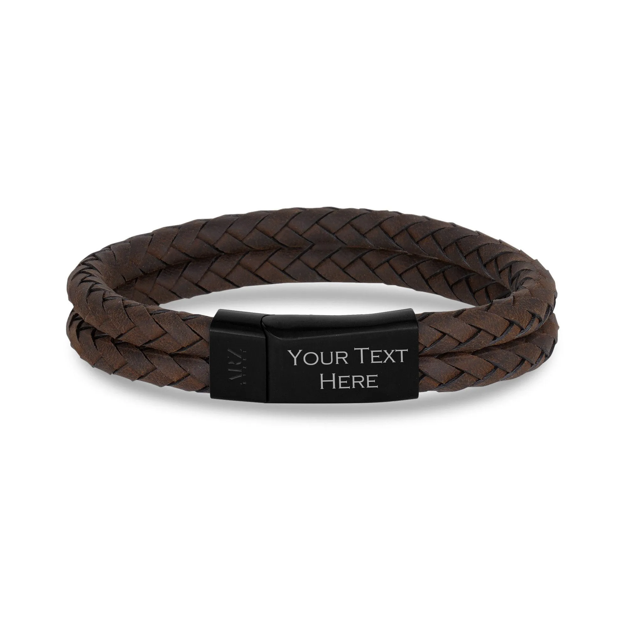 Double Row Leather Bracelet