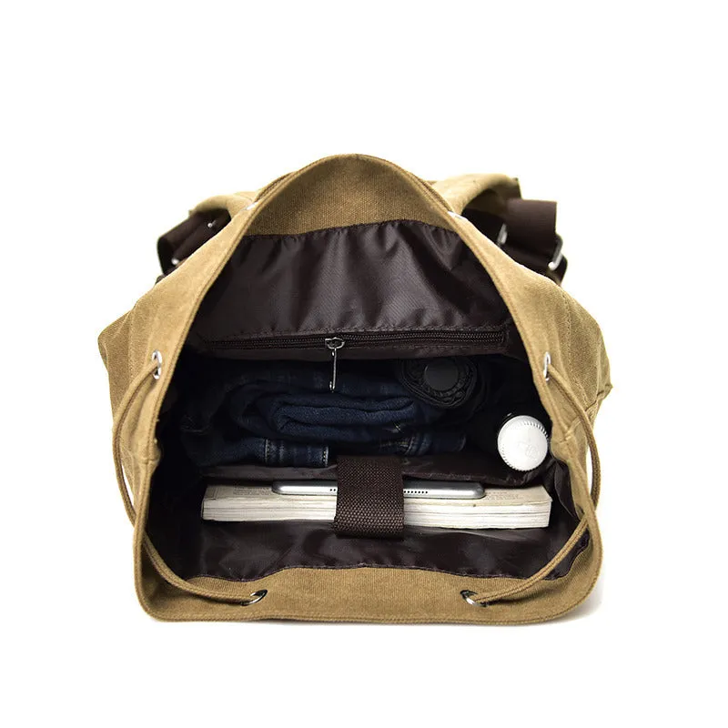 Durable Men's Fashion Canvas Computer Unisex Backpacks