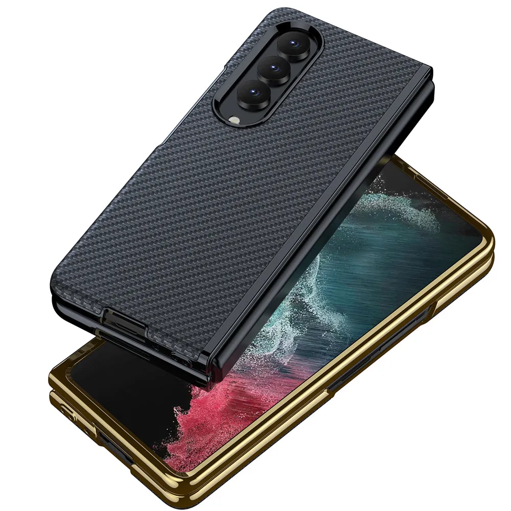 Electroplated Samsung Galaxy Z Fold4 5G Leather Case