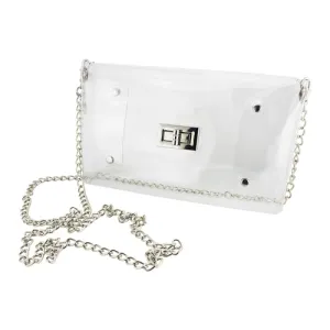 Envelope Crossbody - Clear w/Silver