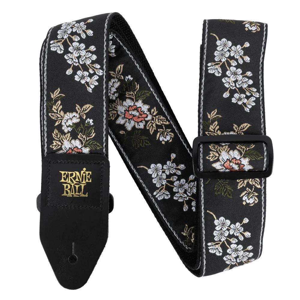 Ernie Ball Jacquard Guitar Strap - White Blossom