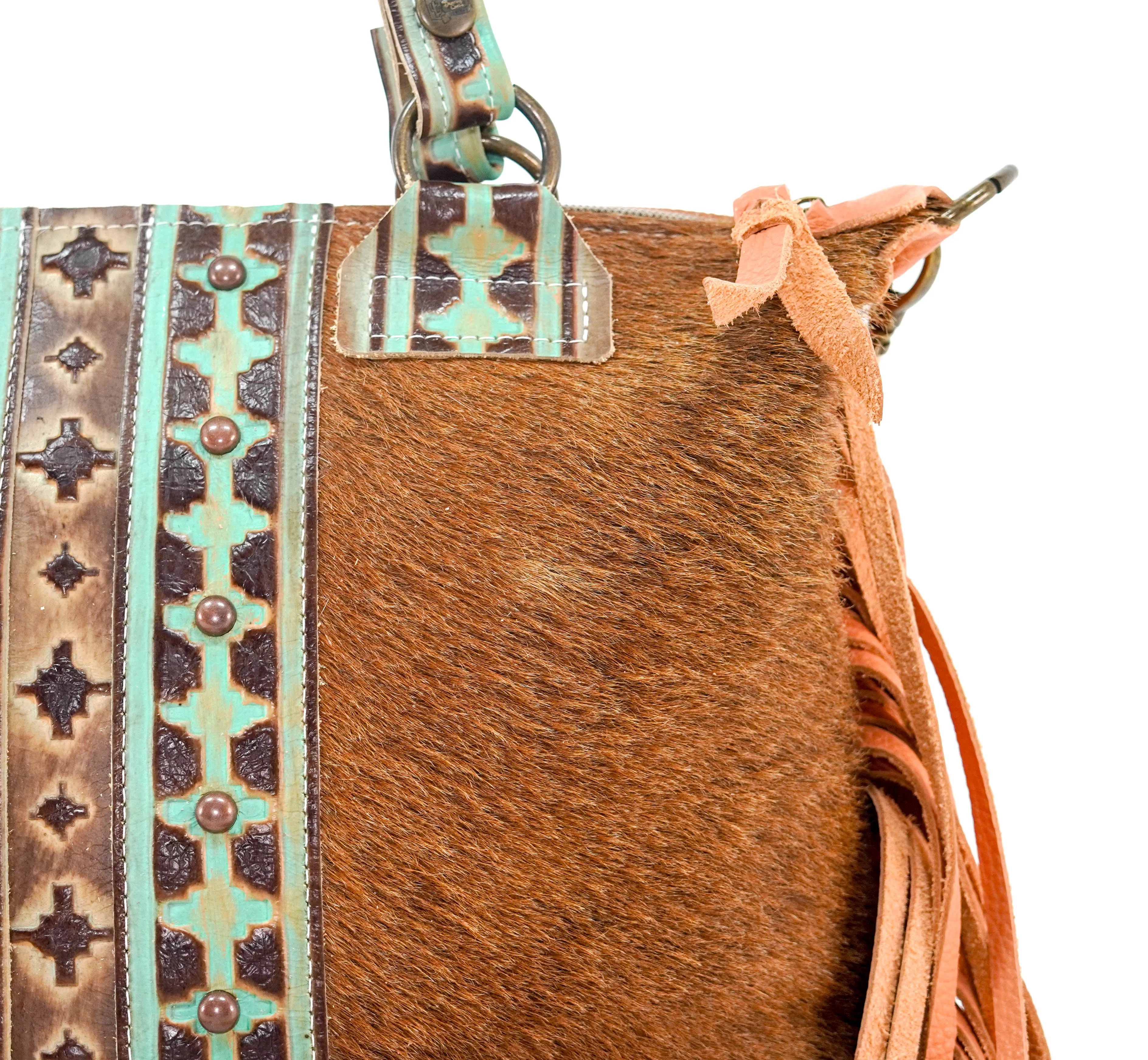 Fancy Oakley - Brindle w/ Turquoise Navajo
