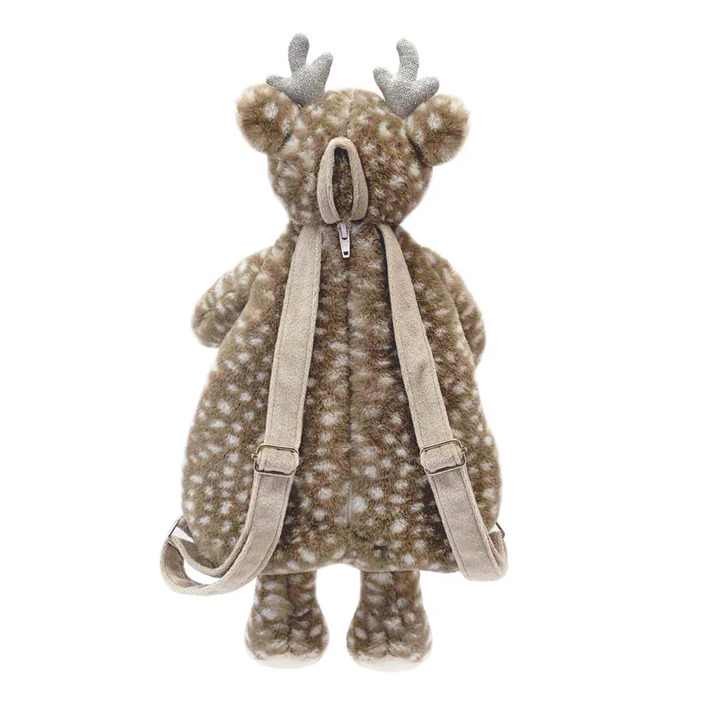 Fawn Plush Backpack