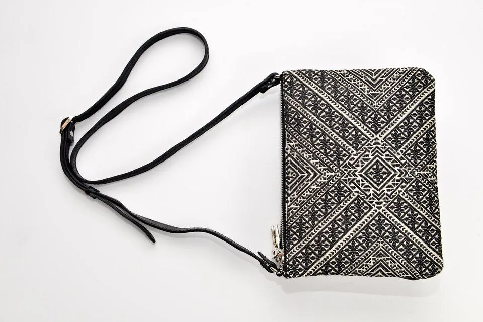 FAY Triple -zip Crossbody Bag - Black