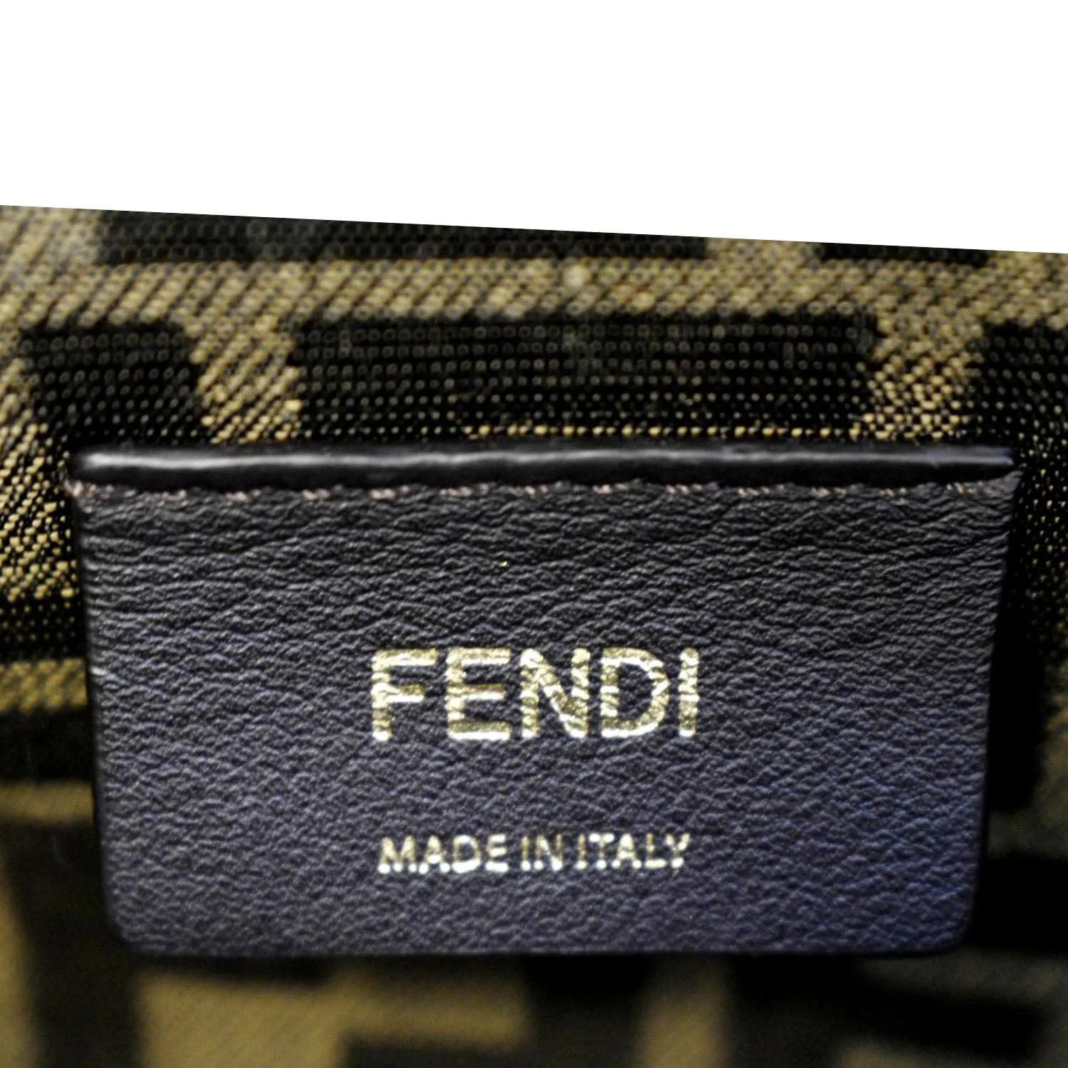 FENDI First Leather Shoulder Bag Black