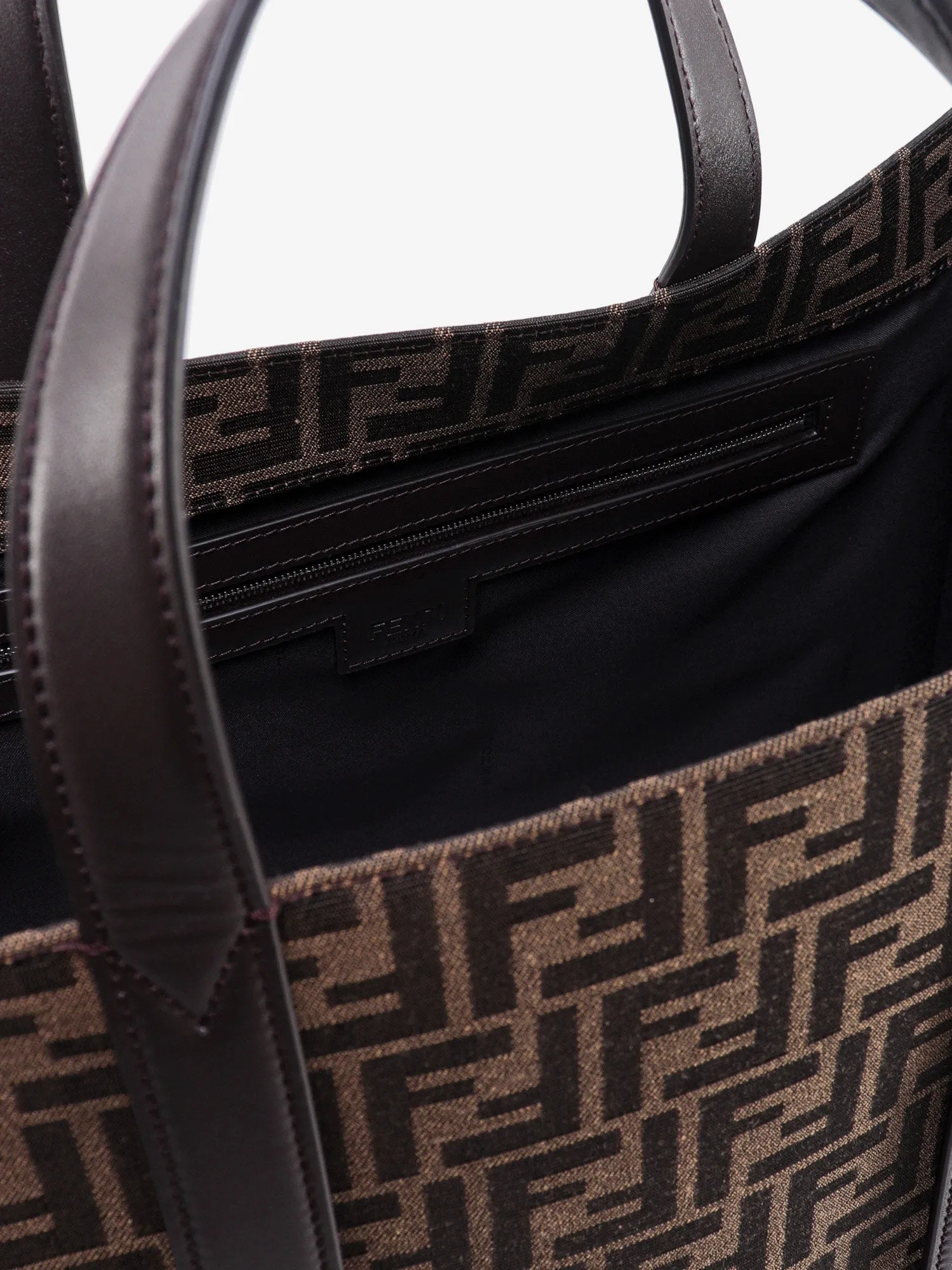 Fendi Handbag With Ff Recycled Jacquard Fabric