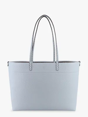 Fendi Roll Leather Shoulder Bag With Engraved Logo On The Front
