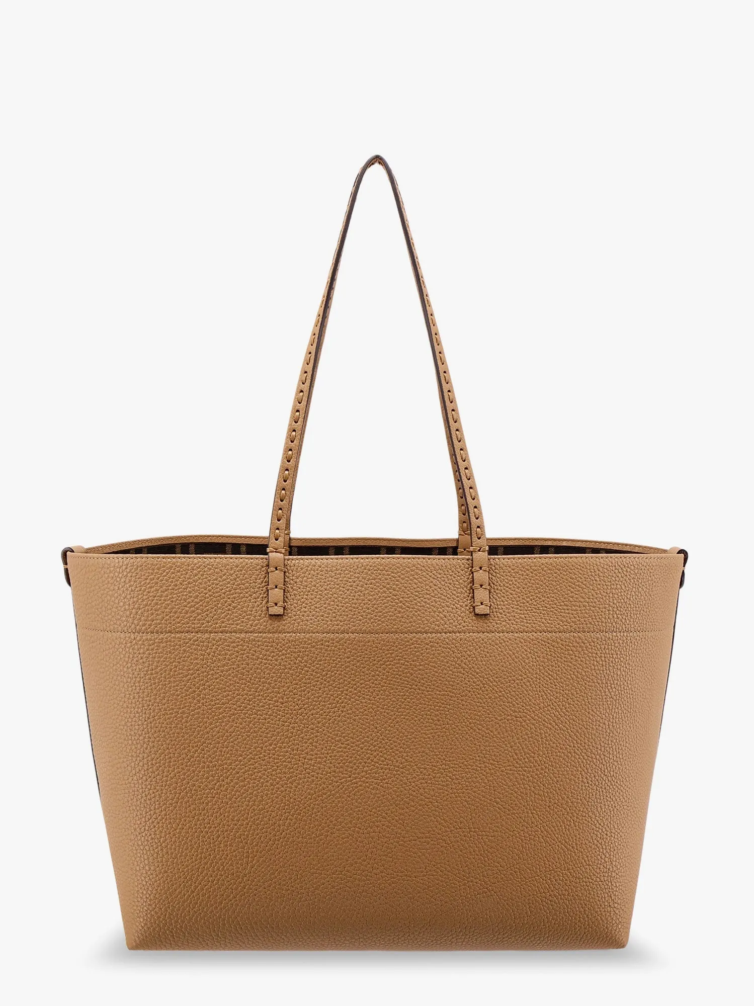 Fendi Roll Leather Shoulder Bag With Engraved Logo On The Front