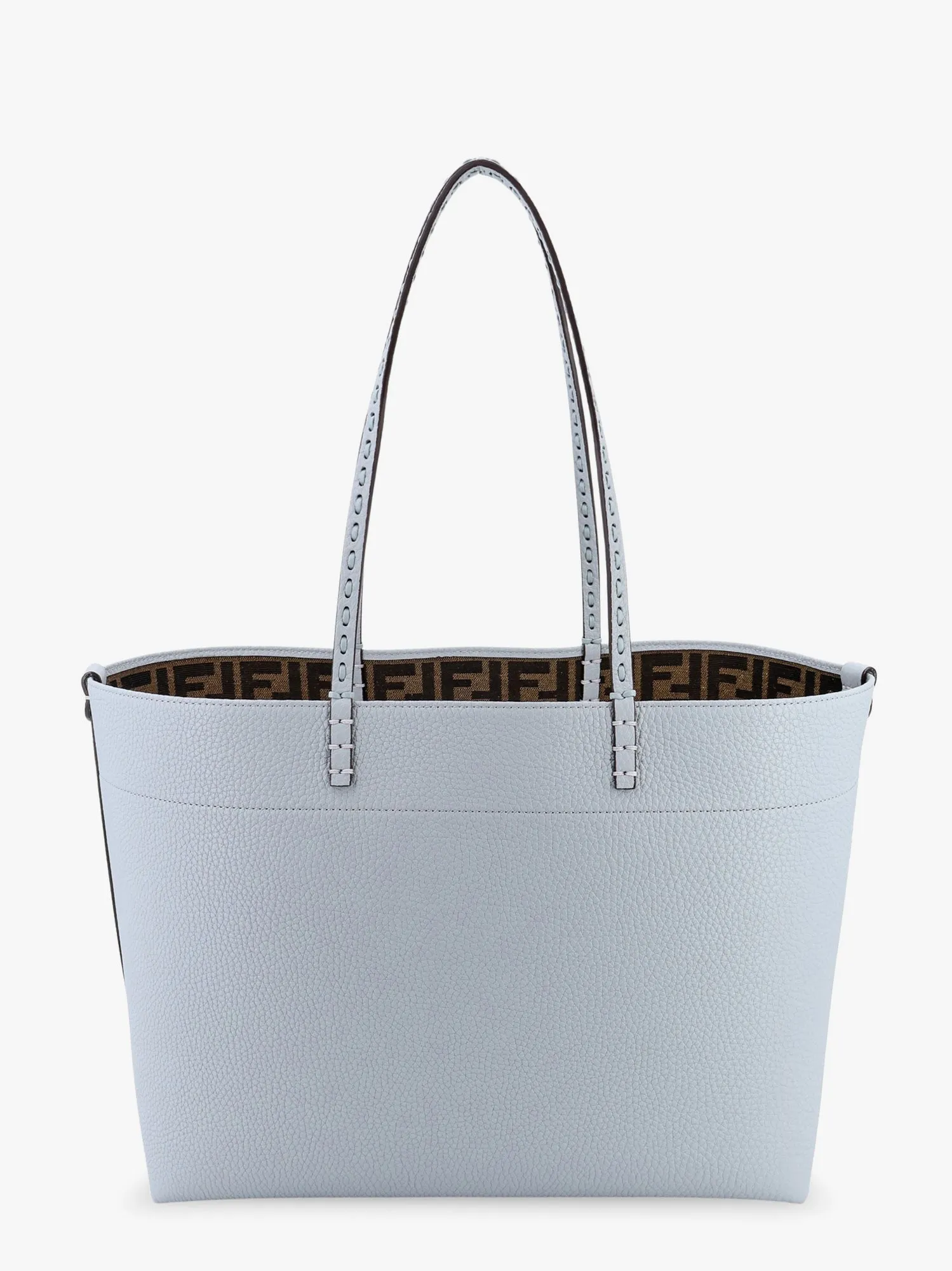 Fendi Roll Leather Shoulder Bag With Engraved Logo On The Front