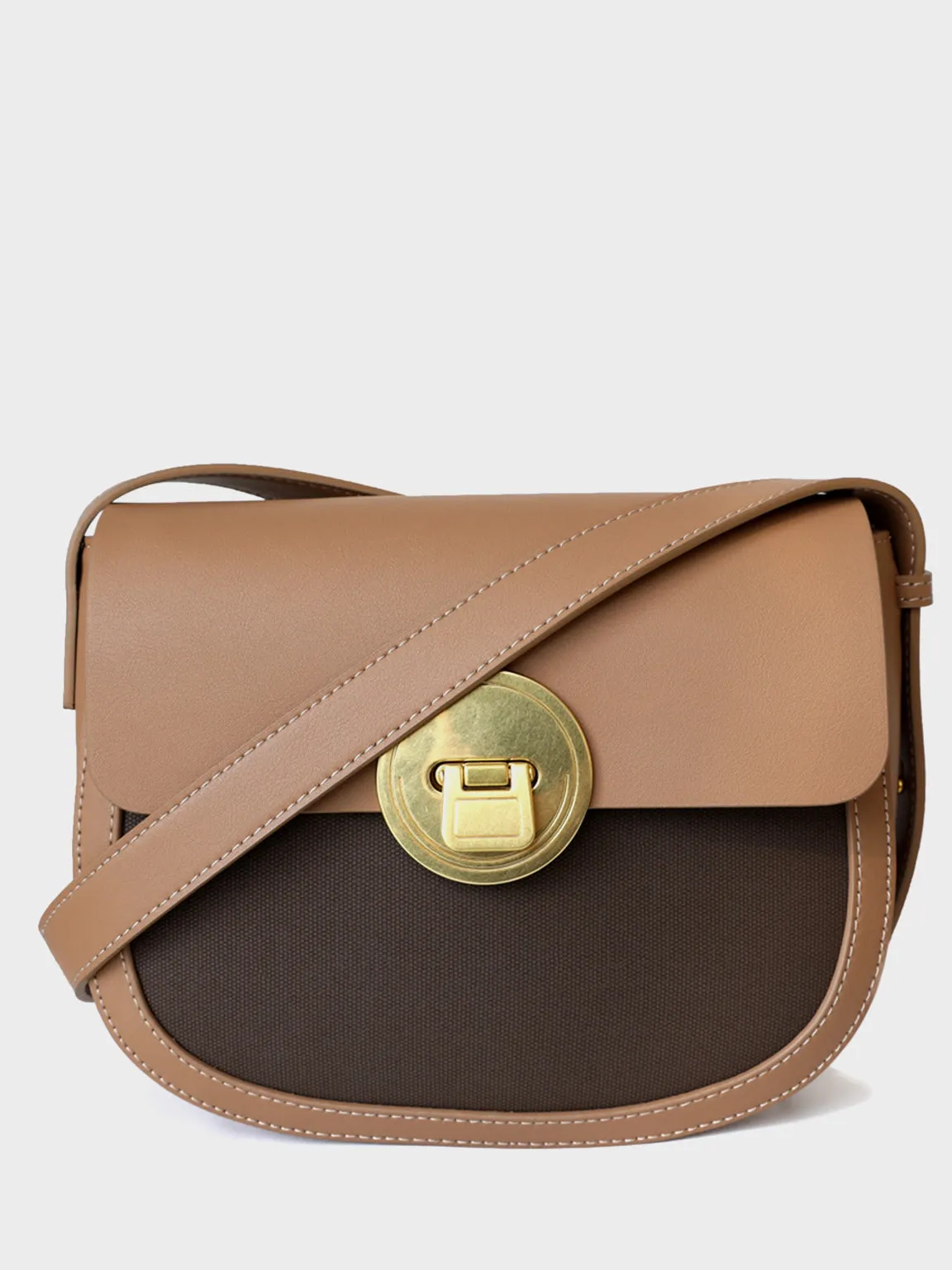 Flap Top Saddle Bag Crescent Crossbody Bag Half Moon Hobo Bag