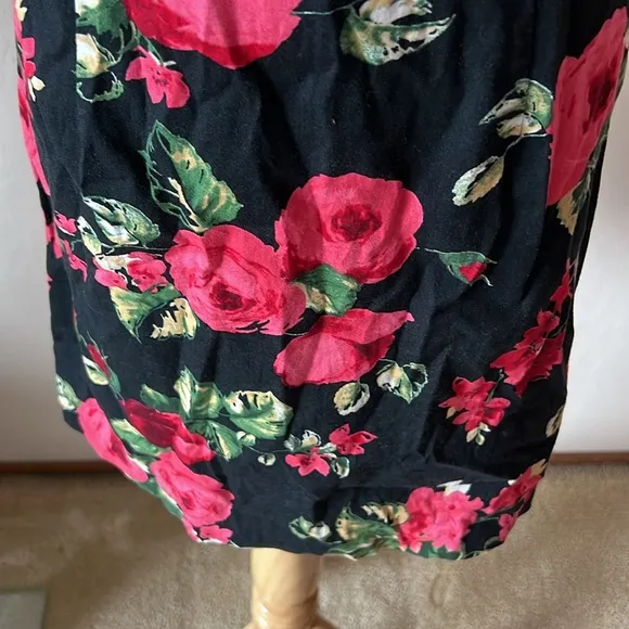 Floral bustier mini dress. Size S