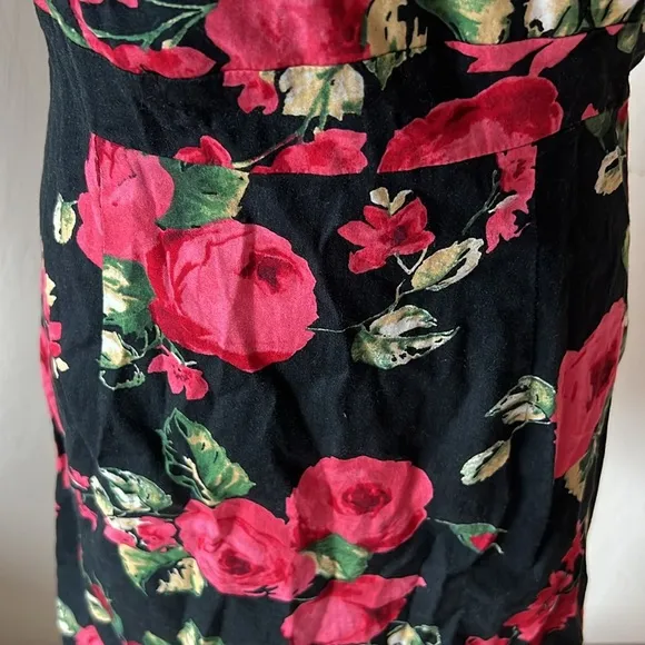 Floral bustier mini dress. Size S