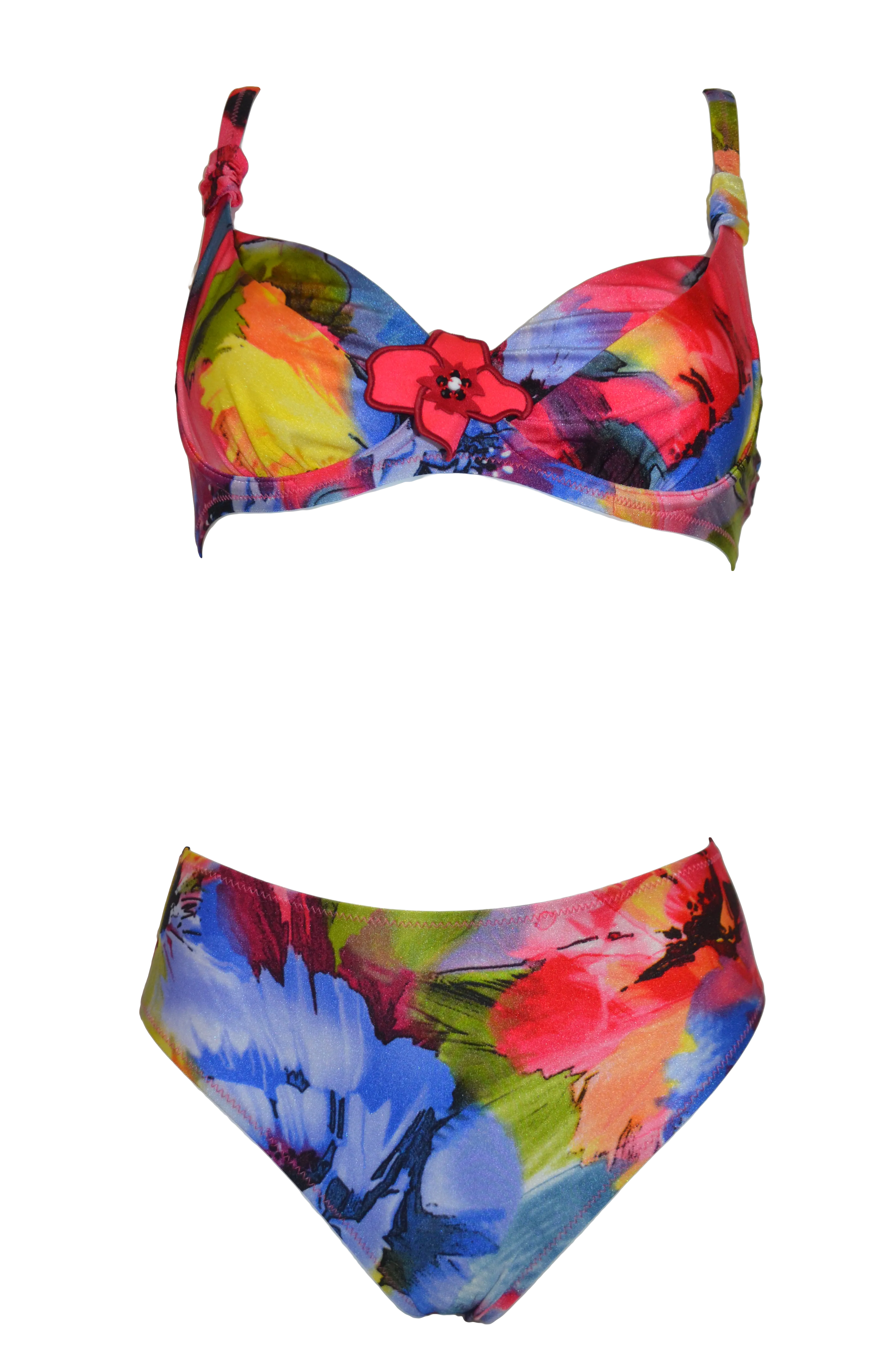 Floral Underwire Bikini Bra