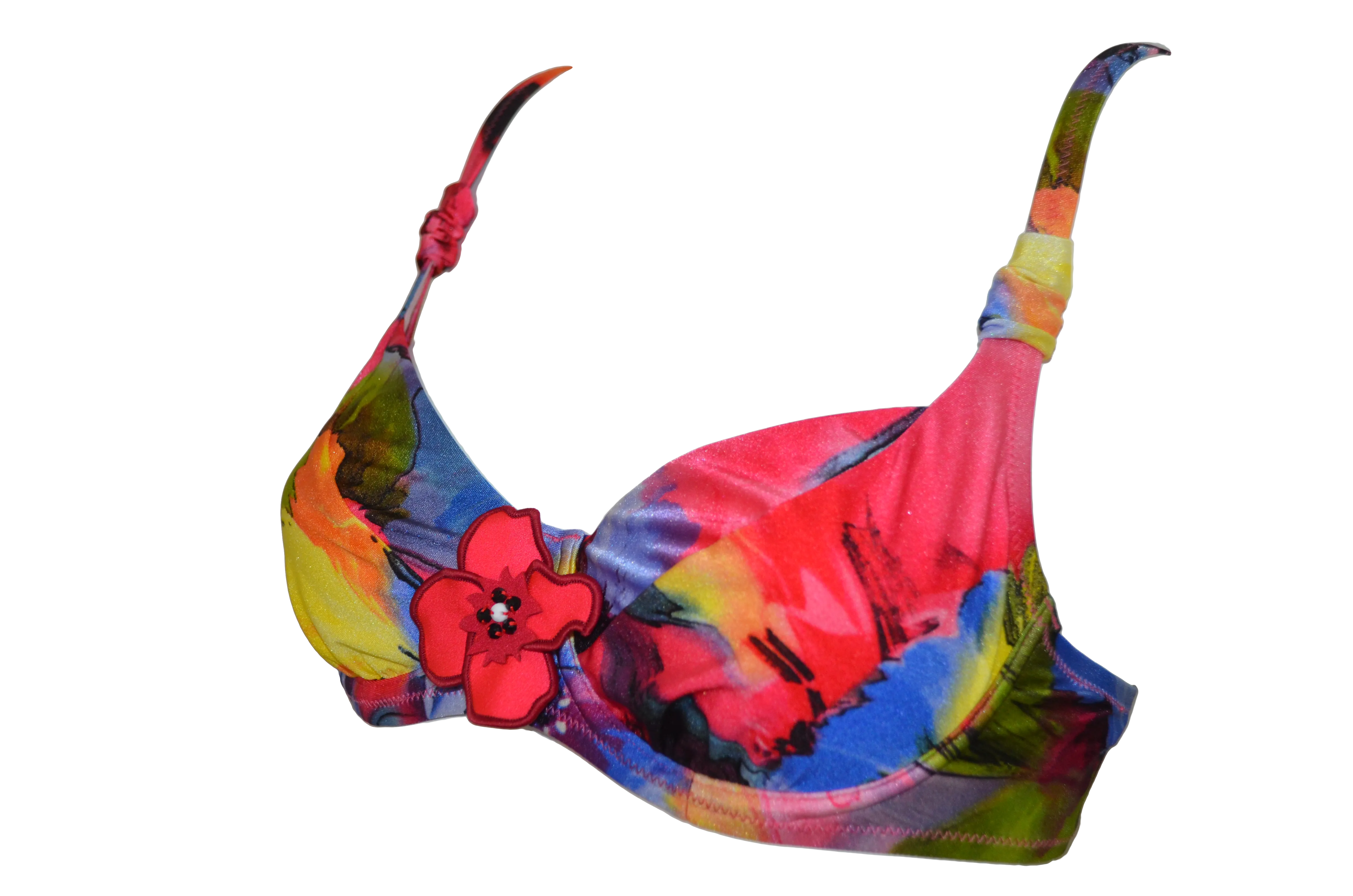 Floral Underwire Bikini Bra