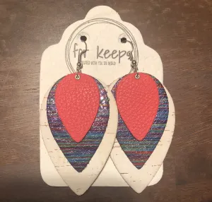 For Keeps Triple Spades Earrings