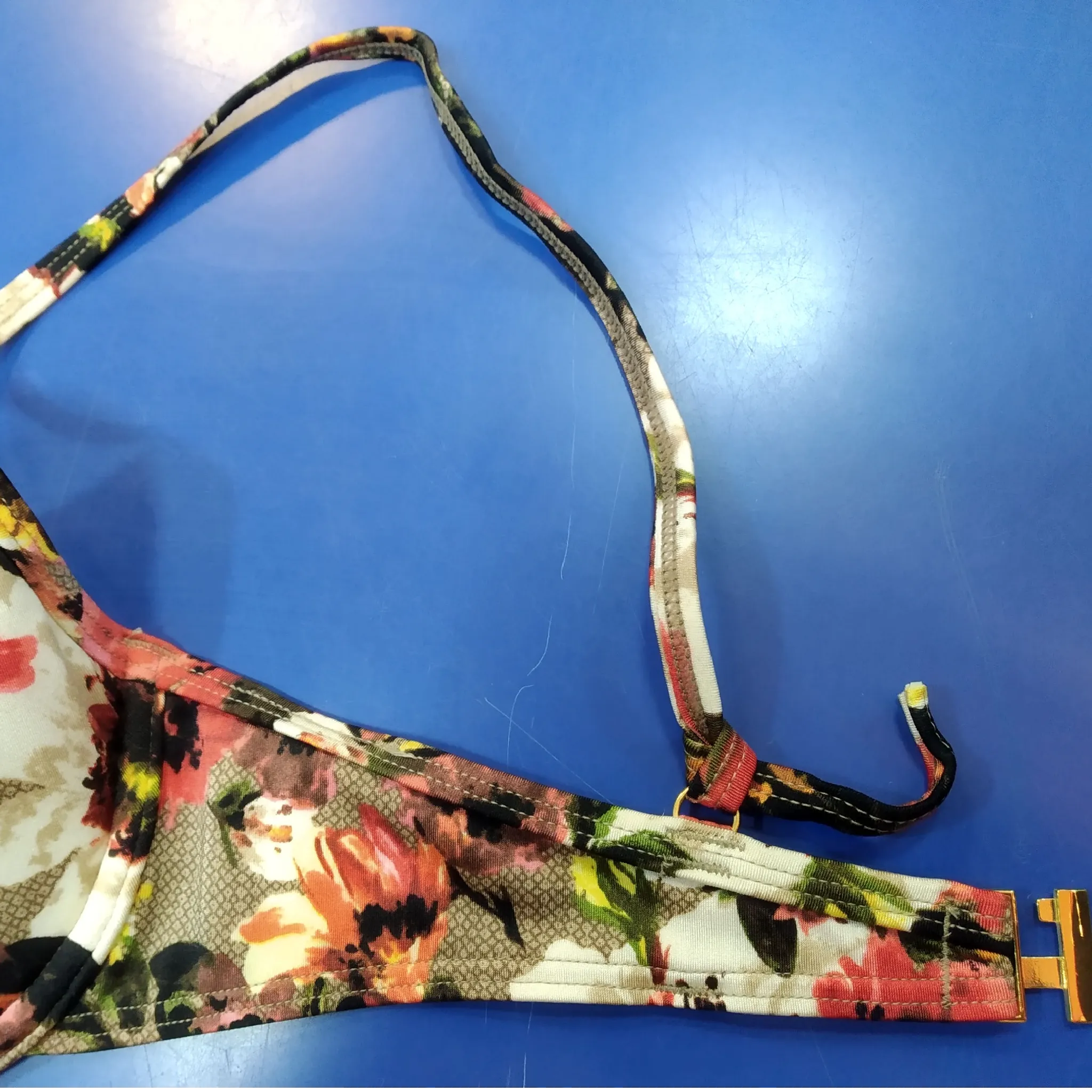 Forest flower lightly padded bikini bra