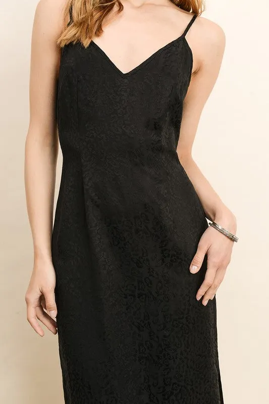 FRANCES LEOPARD PRINT MIDI DRESS