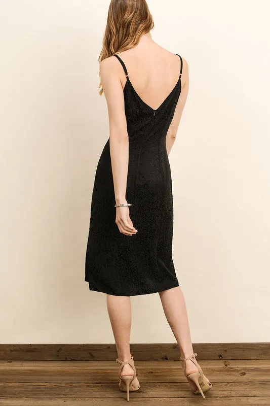 FRANCES LEOPARD PRINT MIDI DRESS