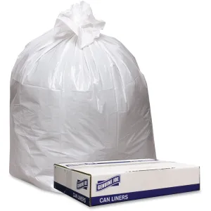 Genuine Joe Extra Heavy-duty White Trash Can Liners