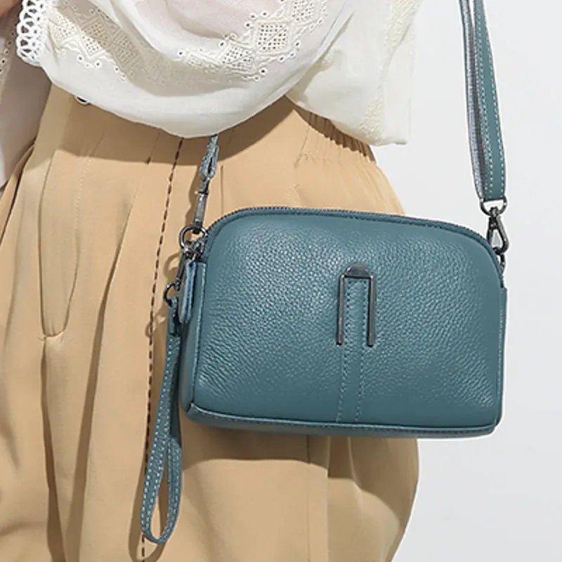 Genuine Leather Clutch Women Shoulder Bag