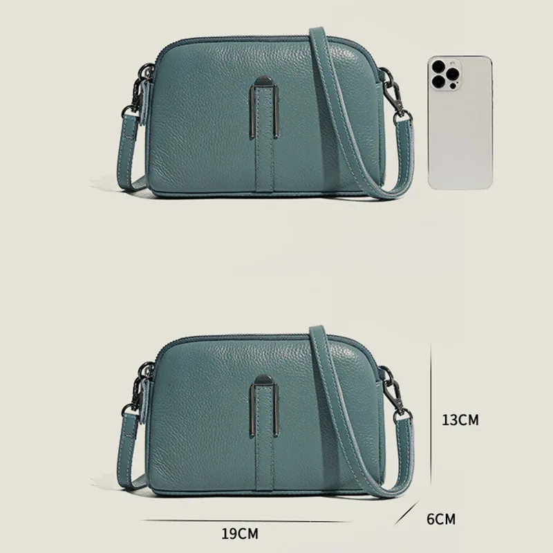 Genuine Leather Clutch Women Shoulder Bag