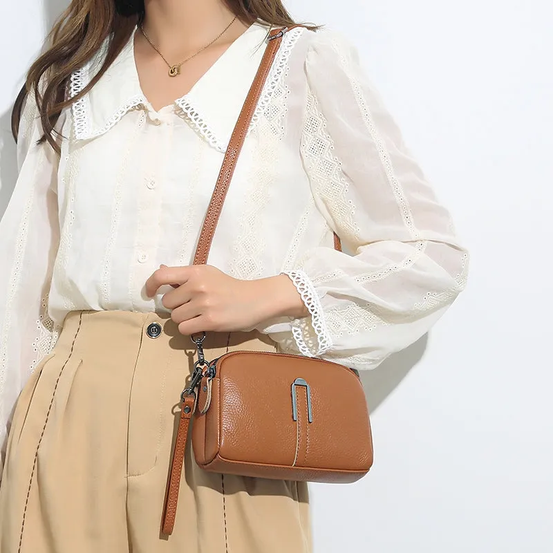 Genuine Leather Clutch Women Shoulder Bag