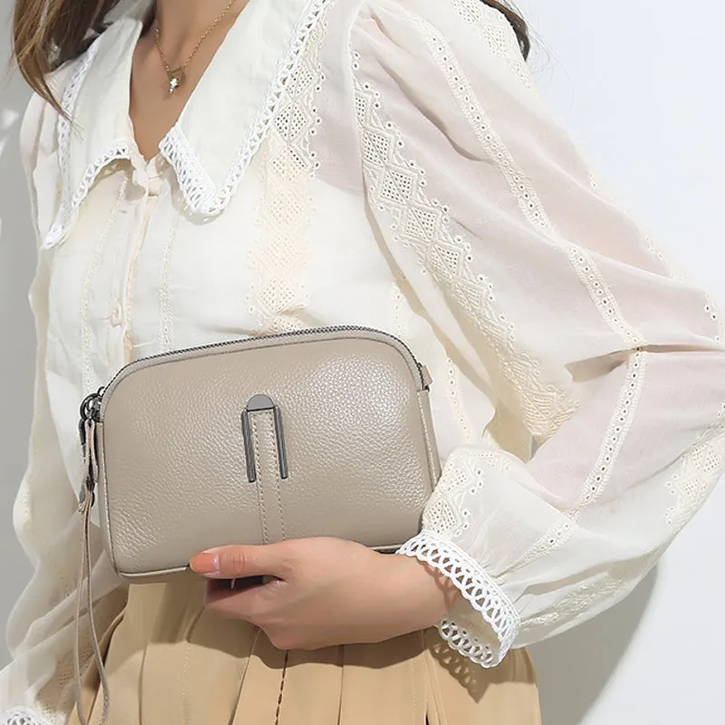 Genuine Leather Clutch Women Shoulder Bag