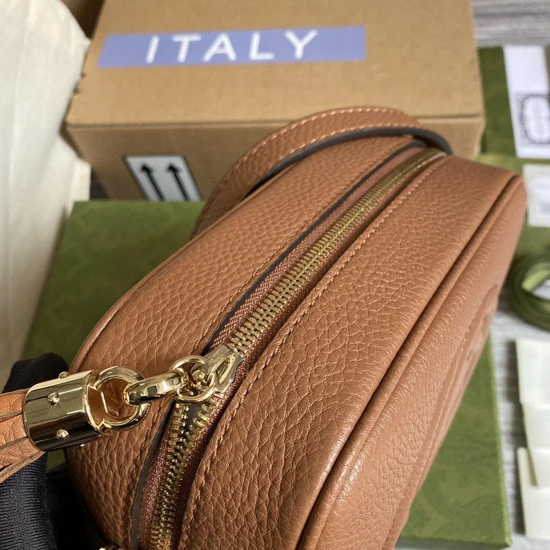 GG Soho Small Disco Bag Brown For Women, Women&#8217;s Bags, Shoulder And Crossbody Bags 8in/21cm gg 308364