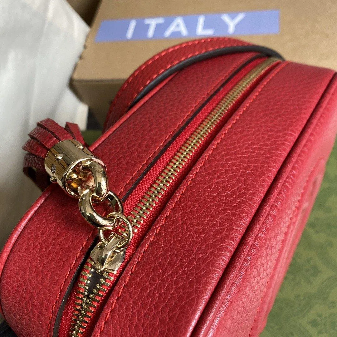 gg Soho Small Disco Bag Red For Women, Women&#8217;s Bags, Shoulder And Crossbody Bags 8in/21cm gg 308364