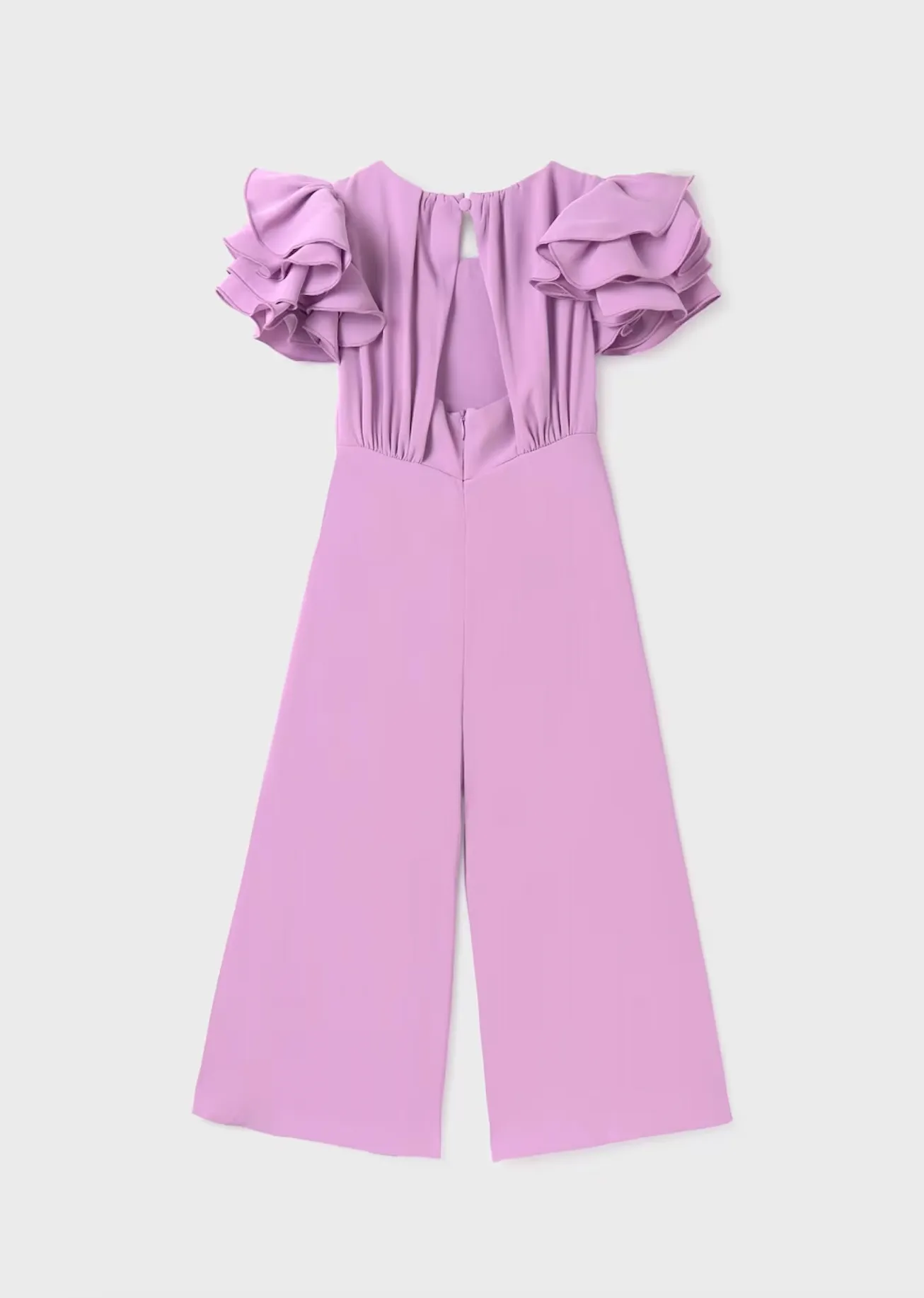 Girl Crepe Jumpsuit - Mauve