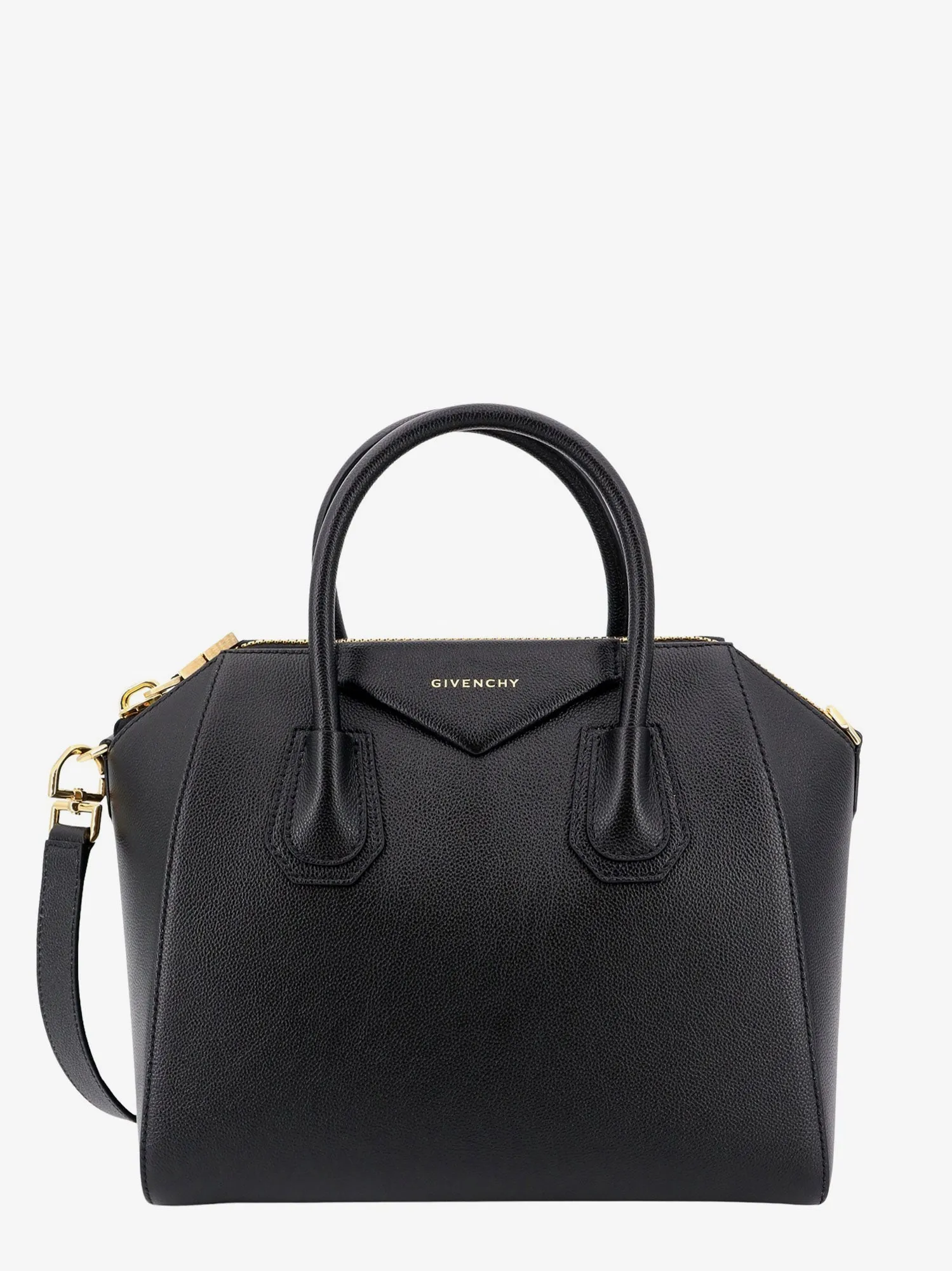 Givenchy Leather Handbag With Frontal Logo Print