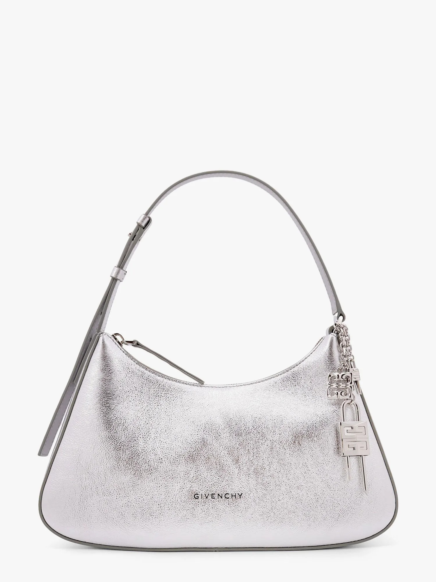 Givenchy Lucky Lock Metallic Leather Shoulder Bag