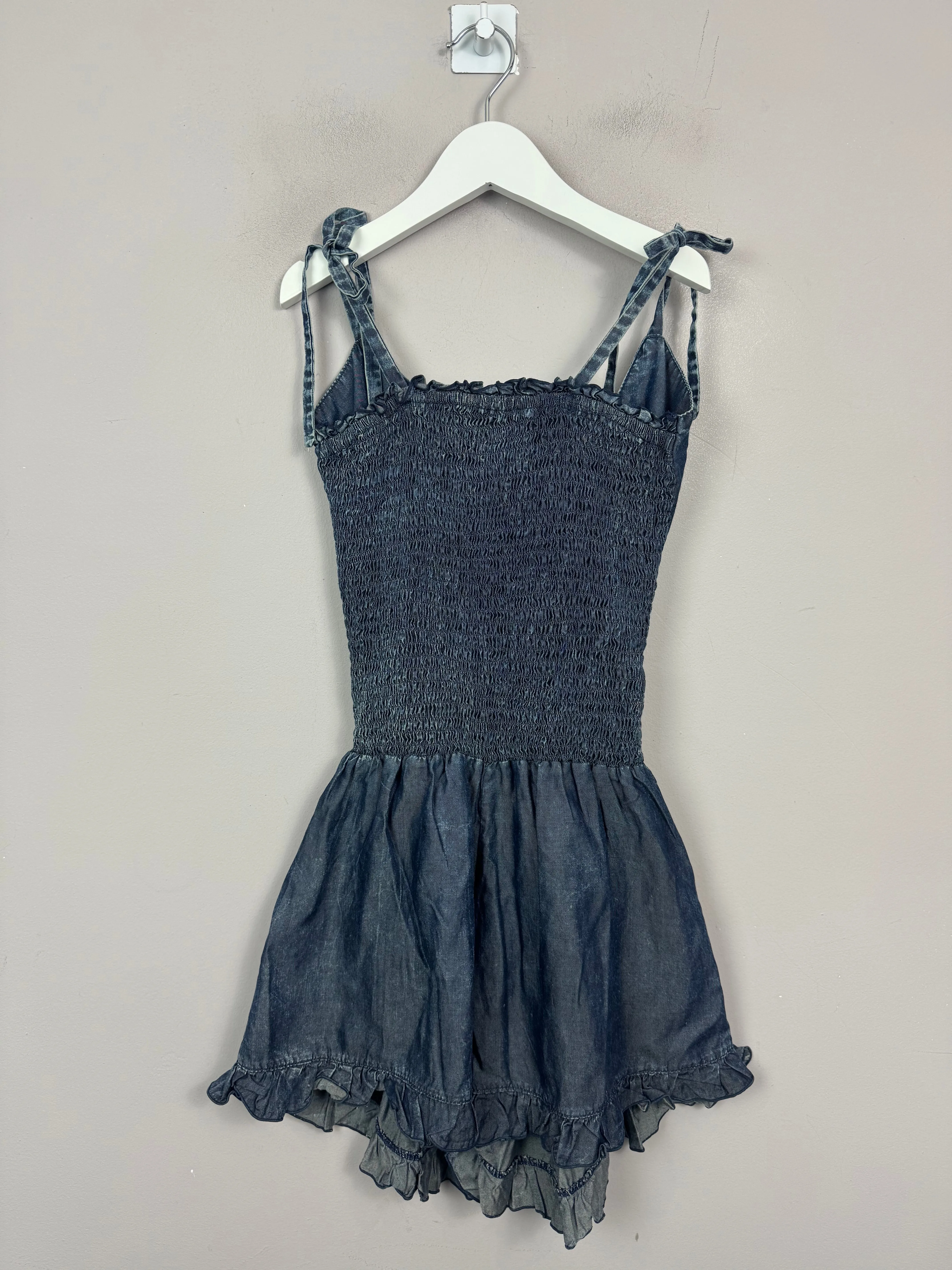 Global Love Shirred Playsuit 12-15y