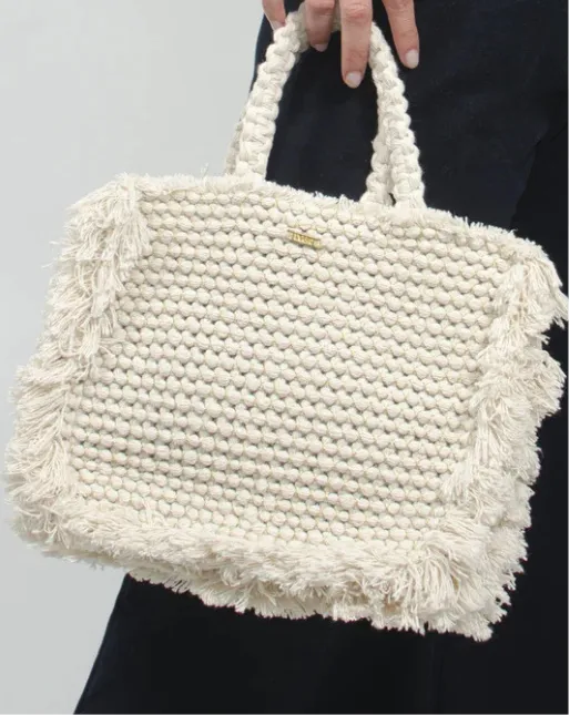 Gossypium Crossbody Bag Beige & Gold