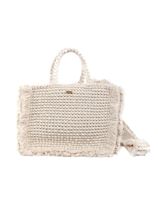 Gossypium Crossbody Bag Beige & Gold