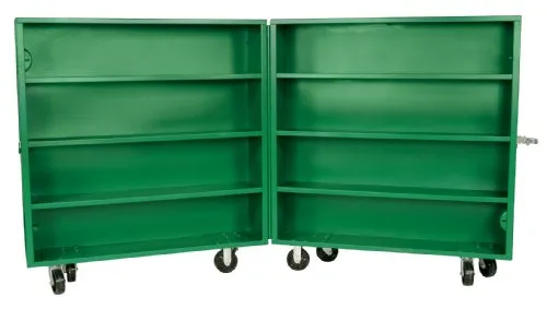 Greenlee 5860 Storage Cabinet, Bi-Fold, 58-Inch by 60-Inch by 15-Inch