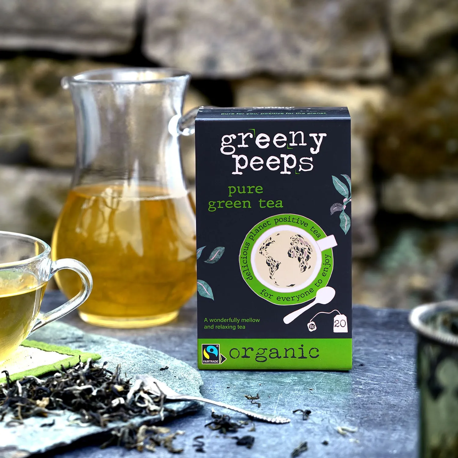 GREENYPEEPS Green Tea (20 bags) 40g