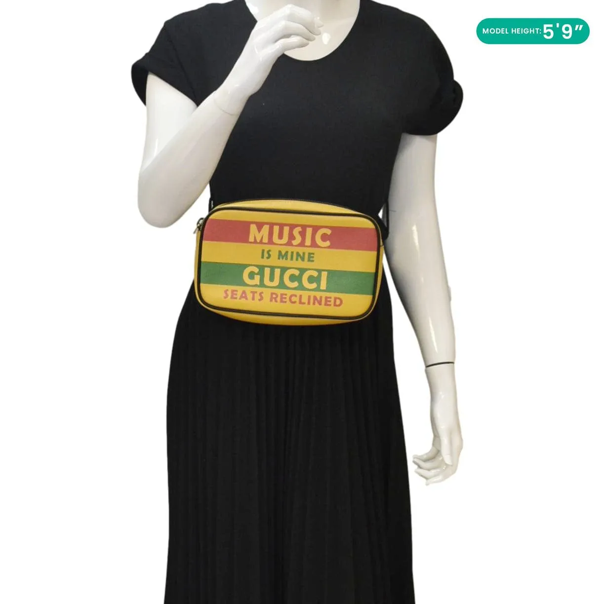 GUCCI 100 Centennial Music Is Mine Leather Belt Bag Multicolor 602695