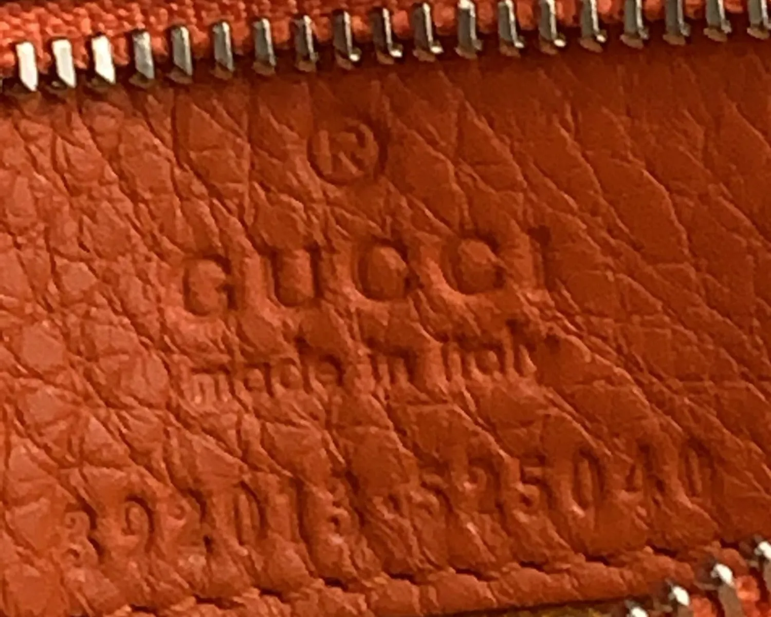 GUCCI Bamboo Daily Medium Leather Shoulder Bag Orange 392013