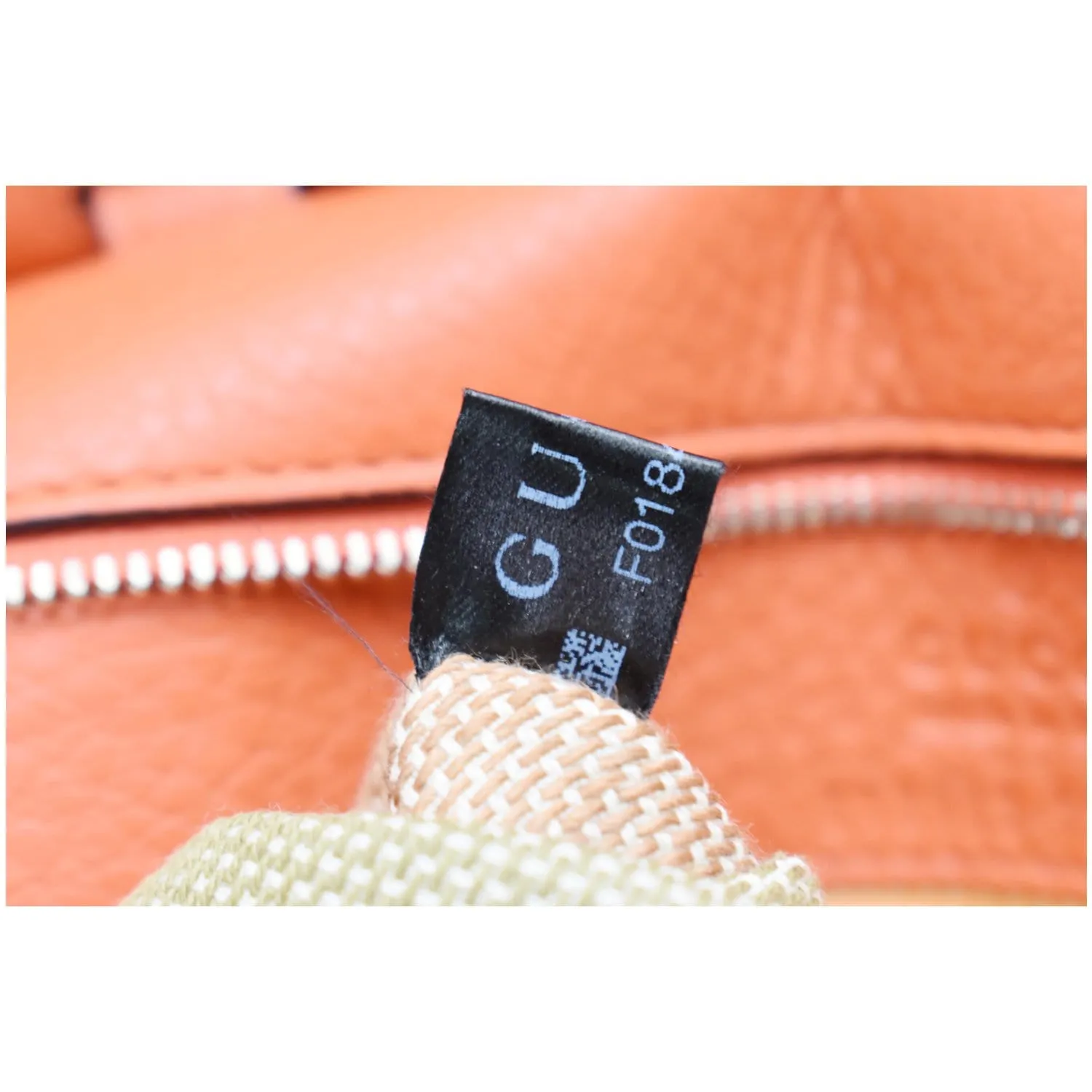 GUCCI Bamboo Daily Medium Leather Shoulder Bag Orange 392013