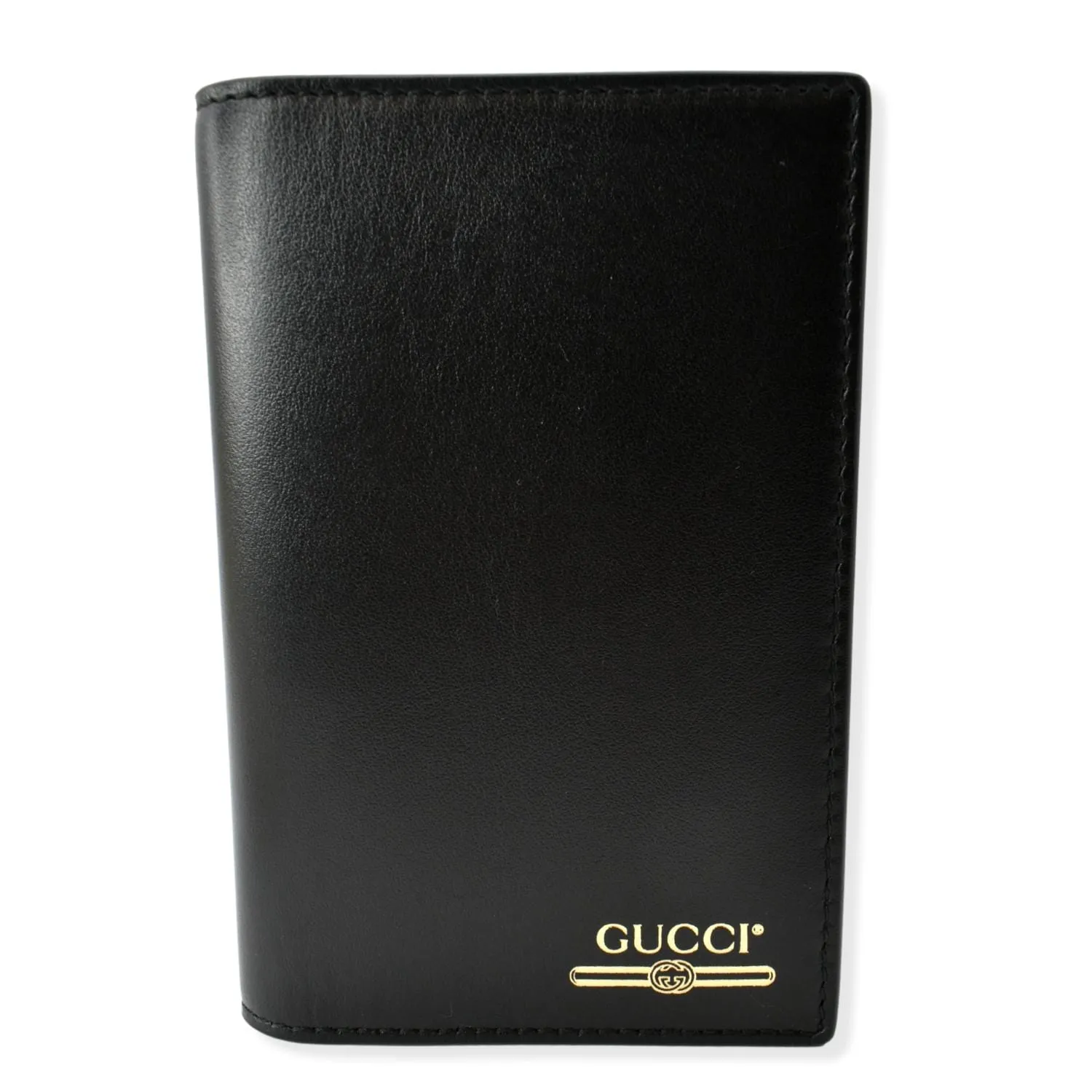 GUCCI Bi-Fold Leather Document Holder Black 547608