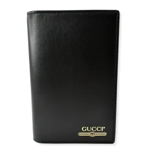 GUCCI Bi-Fold Leather Document Holder Black 547608