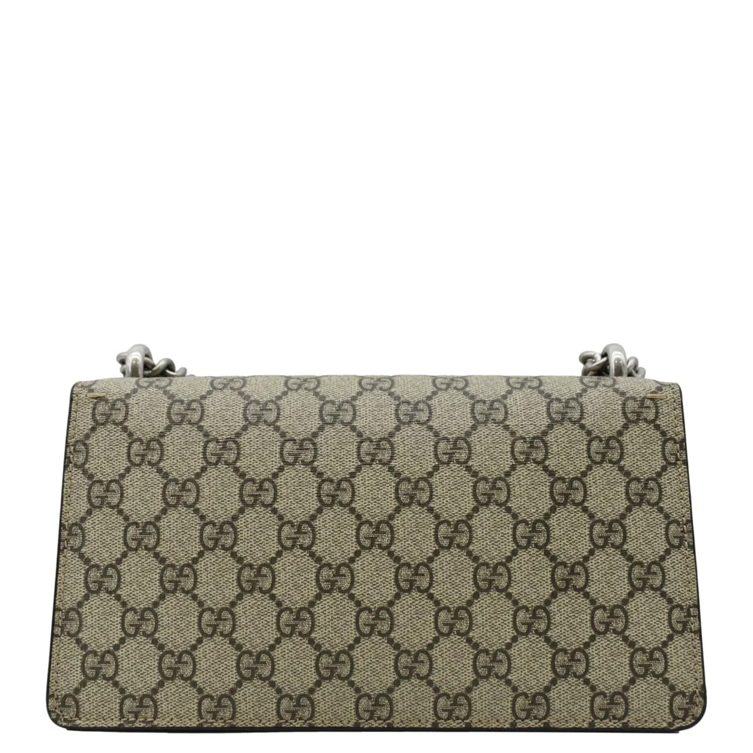 GUCCI Dionysus Small Rectangular GG Supreme Canvas Shoulder Bag Beige 499623