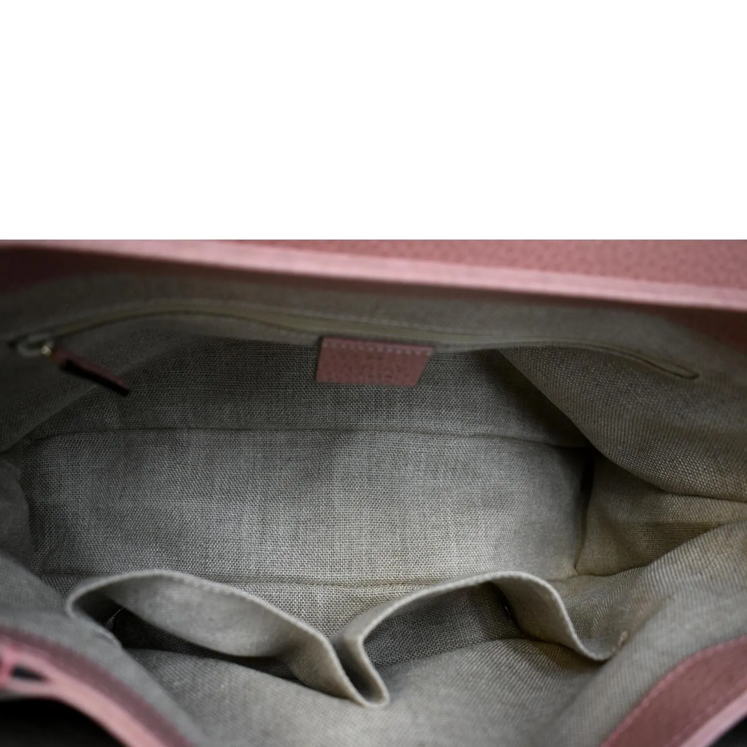 GUCCI Dollar Interlocking G Medium Calfskin Leather Shoulder Bag Soft Pink 510306